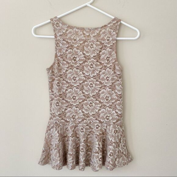 Soprano | Peplum Cream Tank | small - Picture 4 of 5